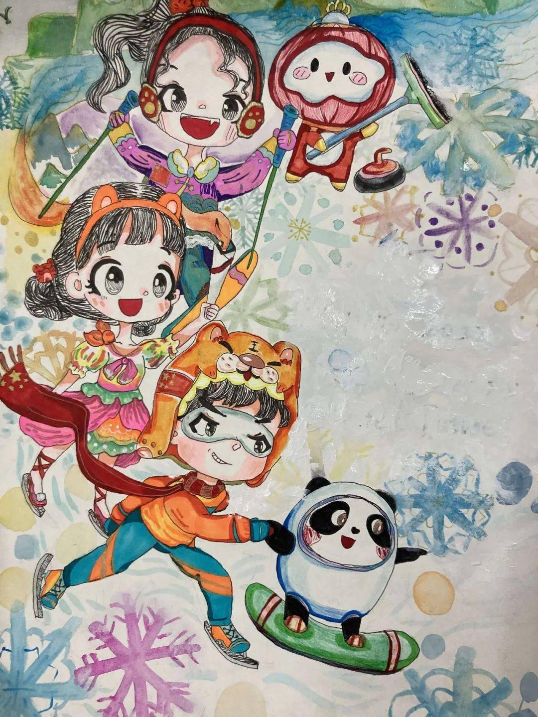 童心绘梦61共迎冬奥广元市少先队员向冬奥献礼