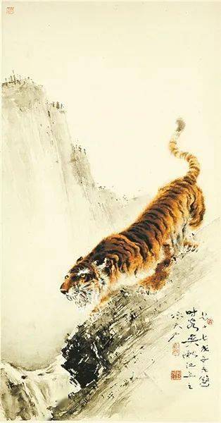 高剑父《猛虎图 广东省博物馆藏高奇峰《猛虎图 广东省博物馆藏