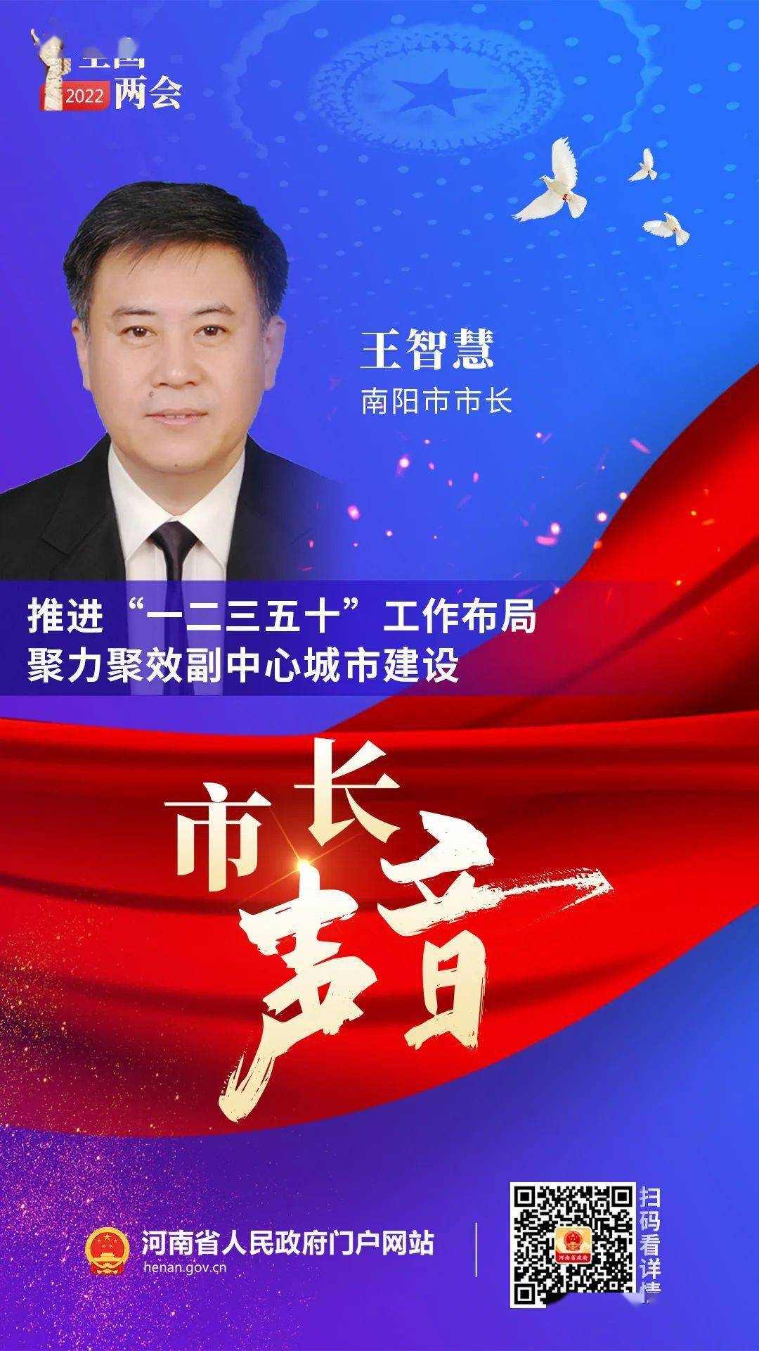 市长声音丨南阳市市长王智慧推进一二三五十工作布局聚力聚效副中心