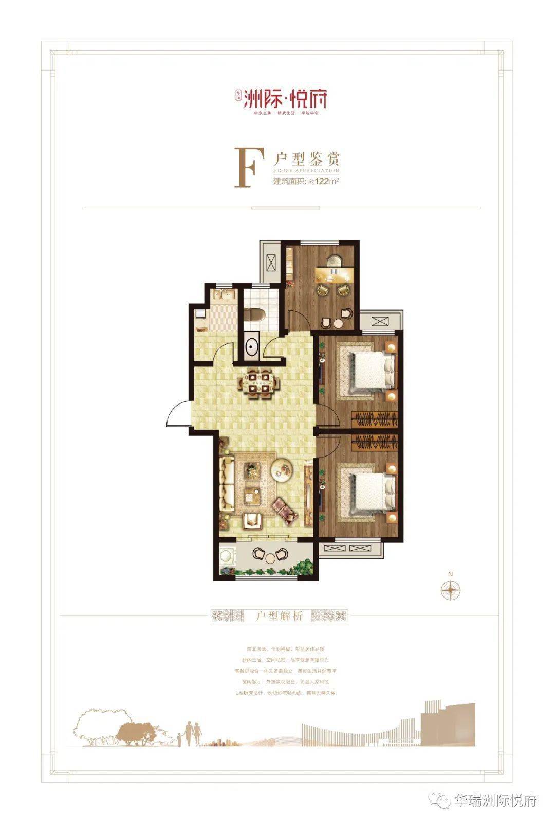 户型鉴赏淄博洲际商务中心住宅项目为洲际·悦府,项目建面约90-126㎡