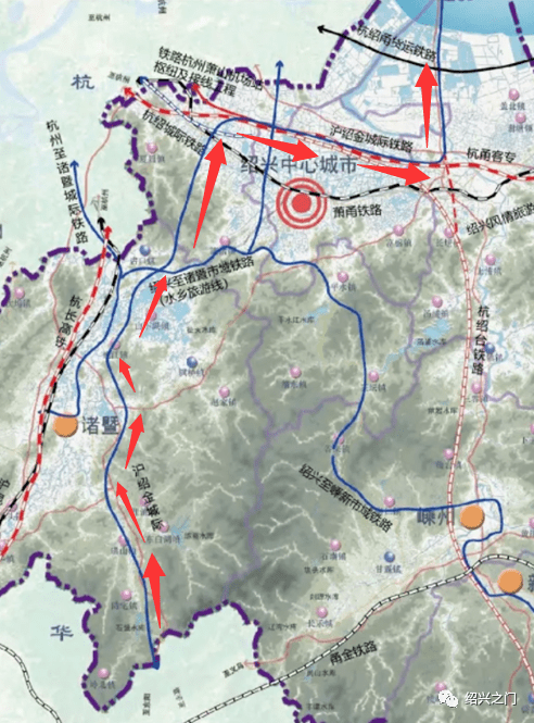 绍兴s2线(水乡旅游线,绍兴s3线,浙赣铁路(通勤化改造,杭州至诸暨