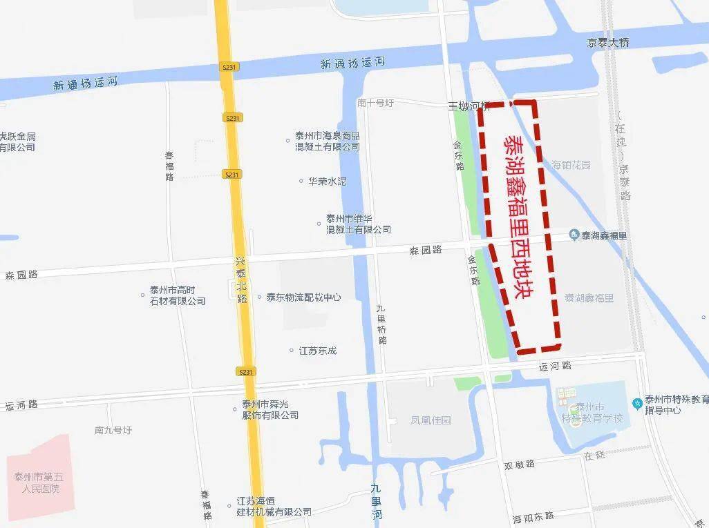 根据泰州市自然和资源规划局先前公示的信息,该商住用地用地面积约3.