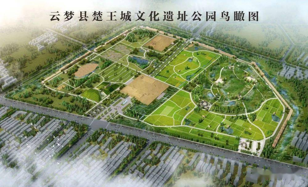 云梦楚王城,经过三次发掘和一次大规模的勘探,发现在地下叠压着一座