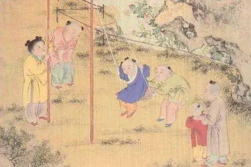 荡秋千是中国古代清明节习俗之一.