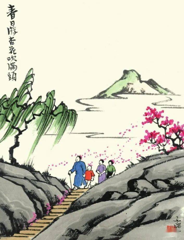 草长莺飞清明至寻画踏春莫忘归
