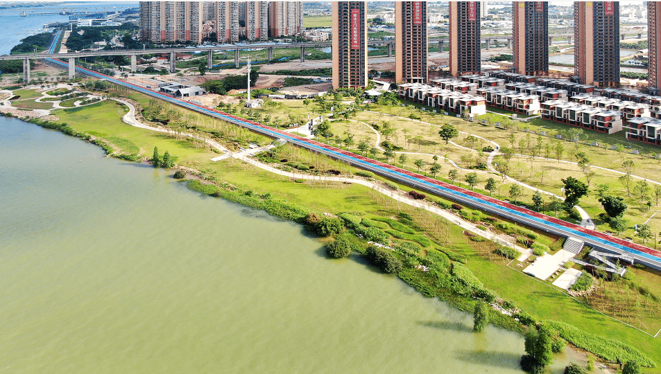 目前,全市万里碧道已建成348公里,其中,蓬江区建成56.