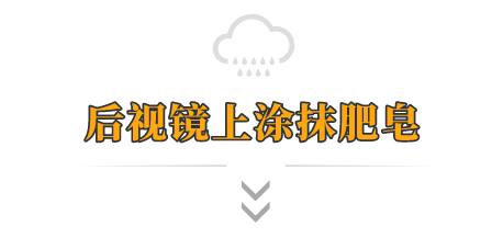 就像近视后不戴眼镜开车让人无法看清路面交通情况后视镜挂满水滴