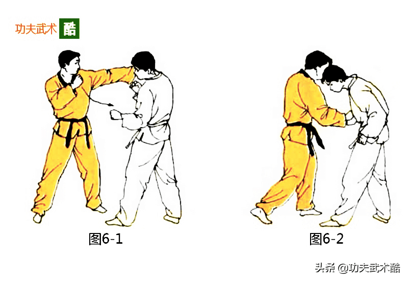 紧接着,我方再迅速击出后手右直拳,猛击敌方面部,将敌击溃(图7-2.