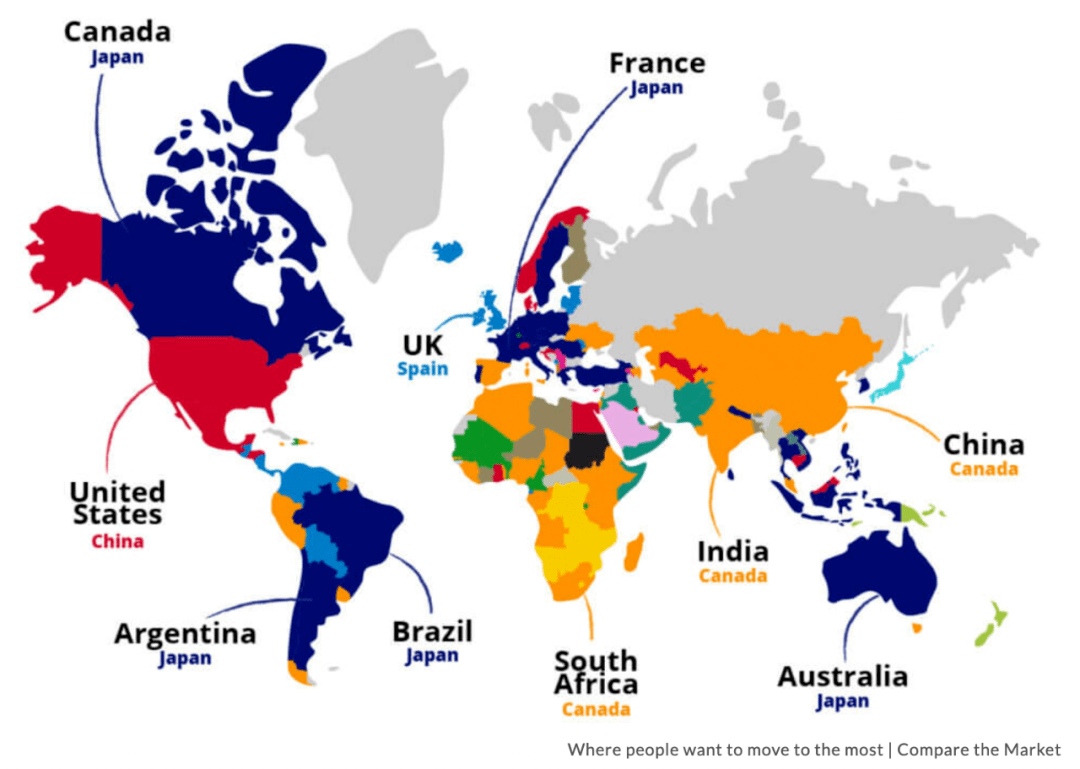 厉害了！全世界最想移民的国家排名出炉！加拿大荣居谈球吧体育榜首！(图3)