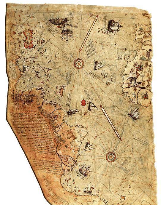土耳其一位海军上将，曾经得到过一张南极地图，地图上竟有独角兽