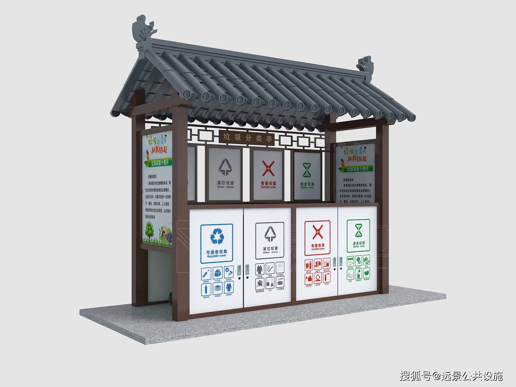 小区进行垃圾分类时有哪些优点（小区垃圾分类房）小区进行垃圾分类简报，小区垃圾分类，为何要使用垃圾分类亭？，速看，(图2)
