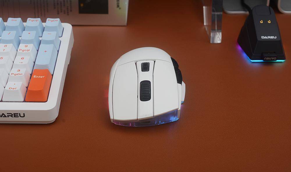 又一款旗舰级三模鼠标，达尔优A955游戏鼠标