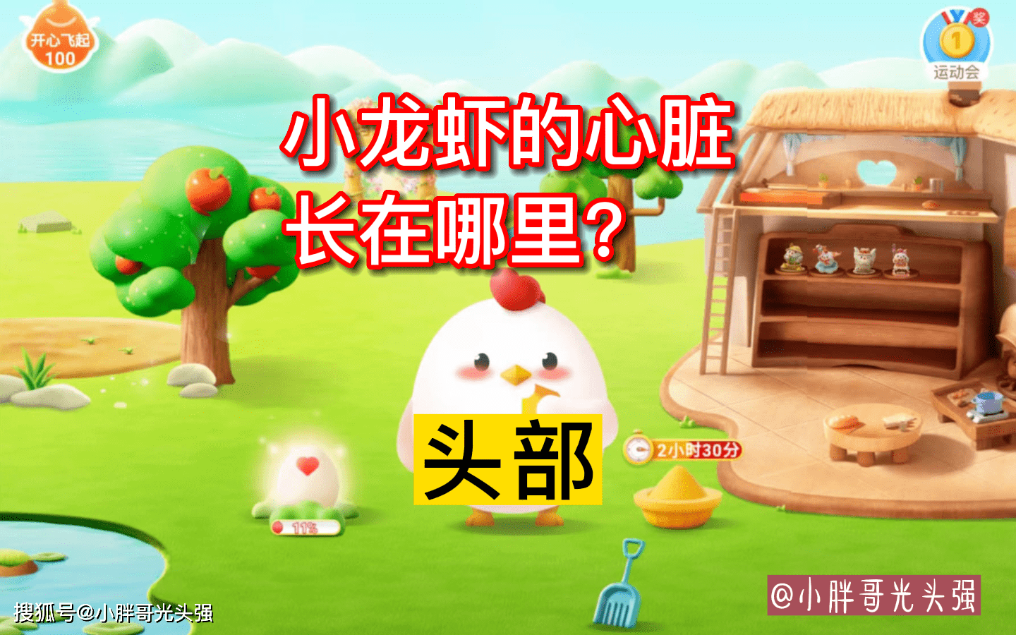 原创小龙虾的心脏长在哪里，是头部还是腹部？蚂蚁庄园小知识