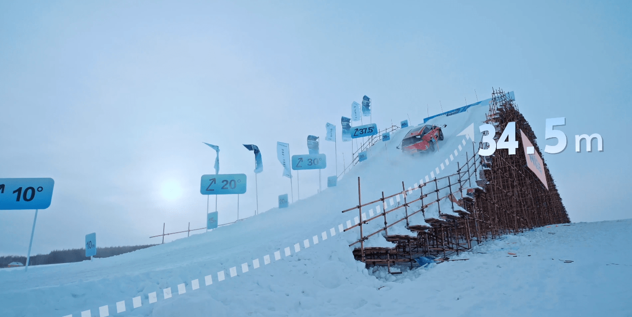 这才是绝对实力，唐DM-p冰雪冬测爬坡竟能达到这个距离？