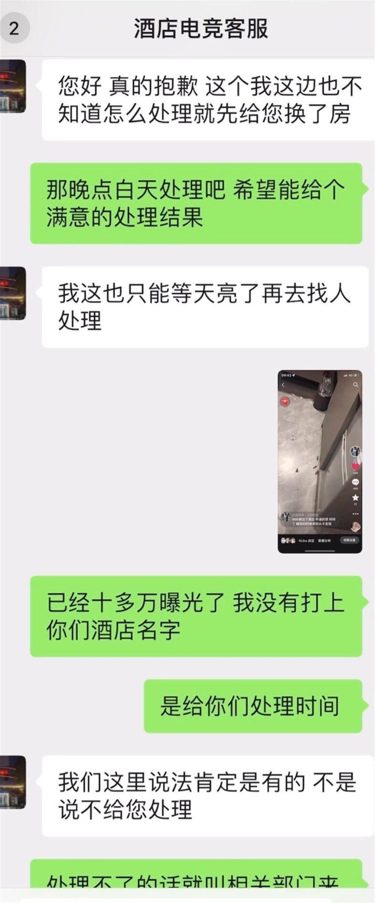 麻了！男子入住南昌战网电竞酒店 枕头下竟有一窝小老鼠