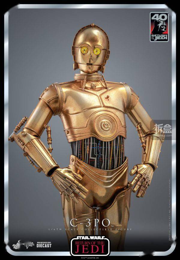 HOTTOYS 星球大战6 绝地归来 C-3PO 1/6合金可动听偶