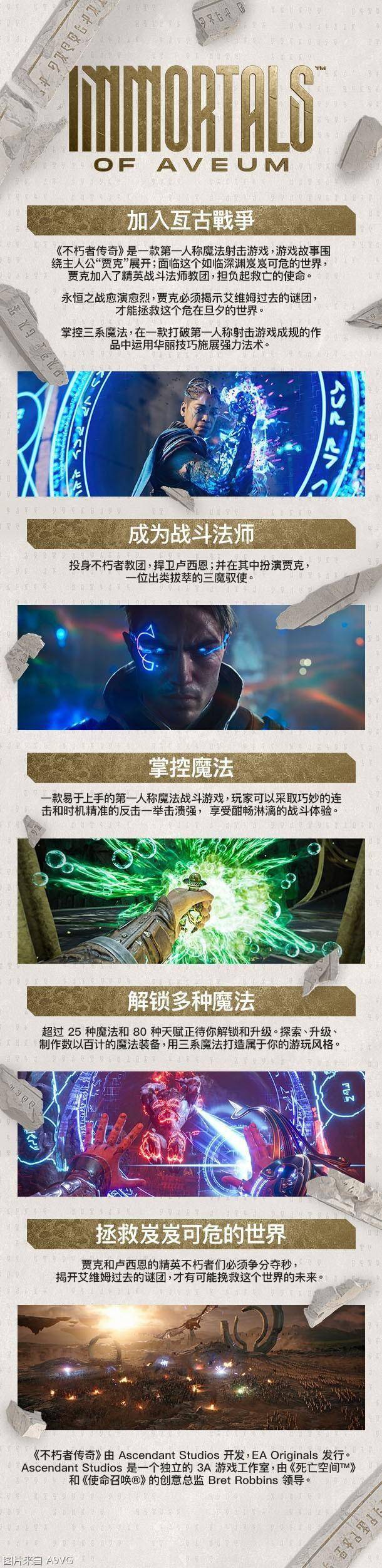 第一人称魔法射击游戏《不朽者传奇》将于7月20日发售
