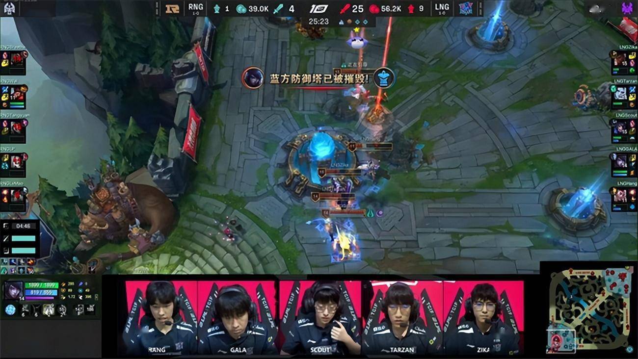 LOL-LPL：GALA厄斐琉斯突脸输出手刃旧主，LNG团战碾压2-0轻取RNG