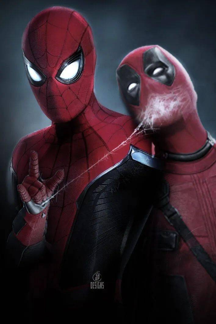 荐小丑这张,作者是miguel blanco11,jessica perez创作的死侍和蜘蛛侠也蛮有