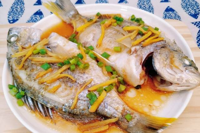 夏日鱼肉菜谱,清蒸黄翅鱼,简单美味营养,吃不够,适合夏天