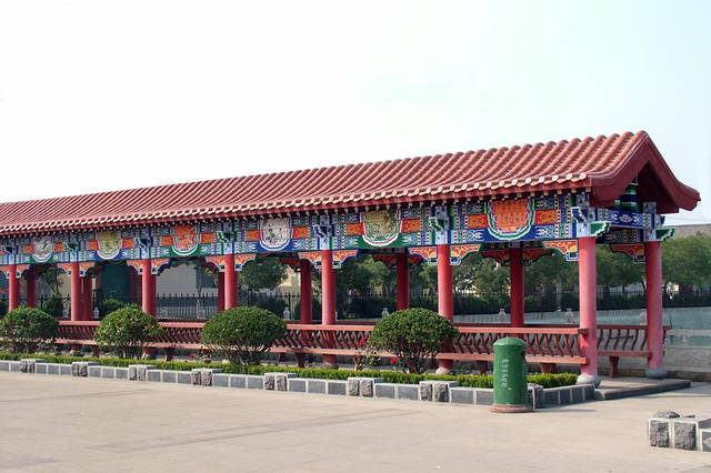 仿古亭子设计效果图仿古凉亭游廊施工图设计方案