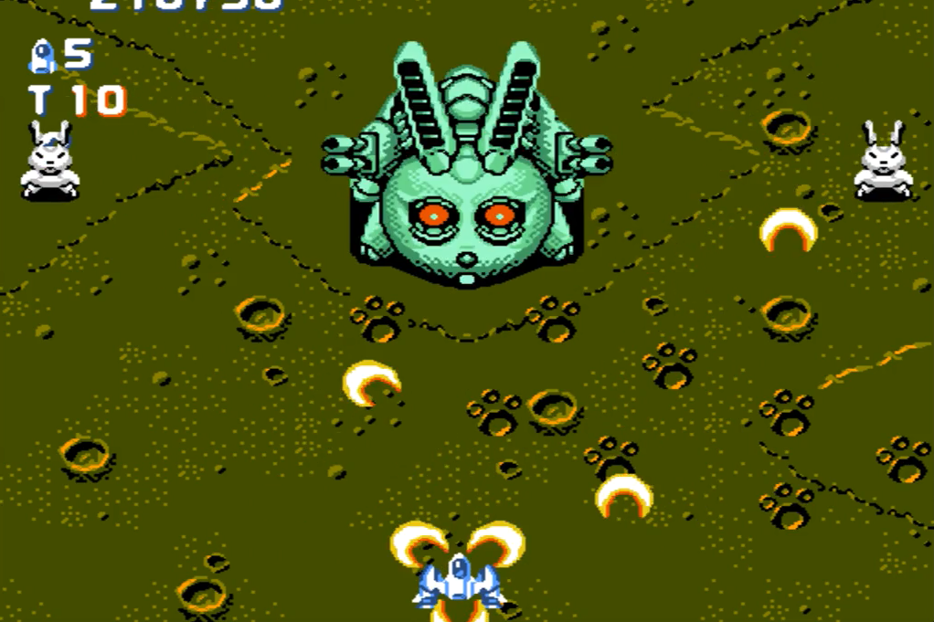 童年fc游戏,战机打变异兔子,印象深刻,加纳战机剧情