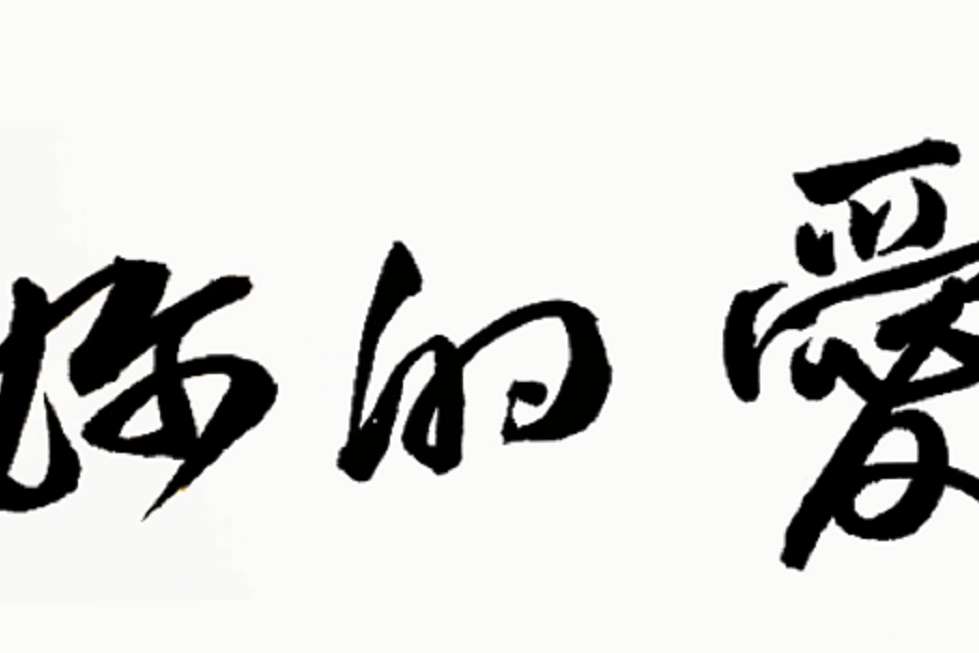 九力书法赏析你的爱会将我灌醉我没有所谓