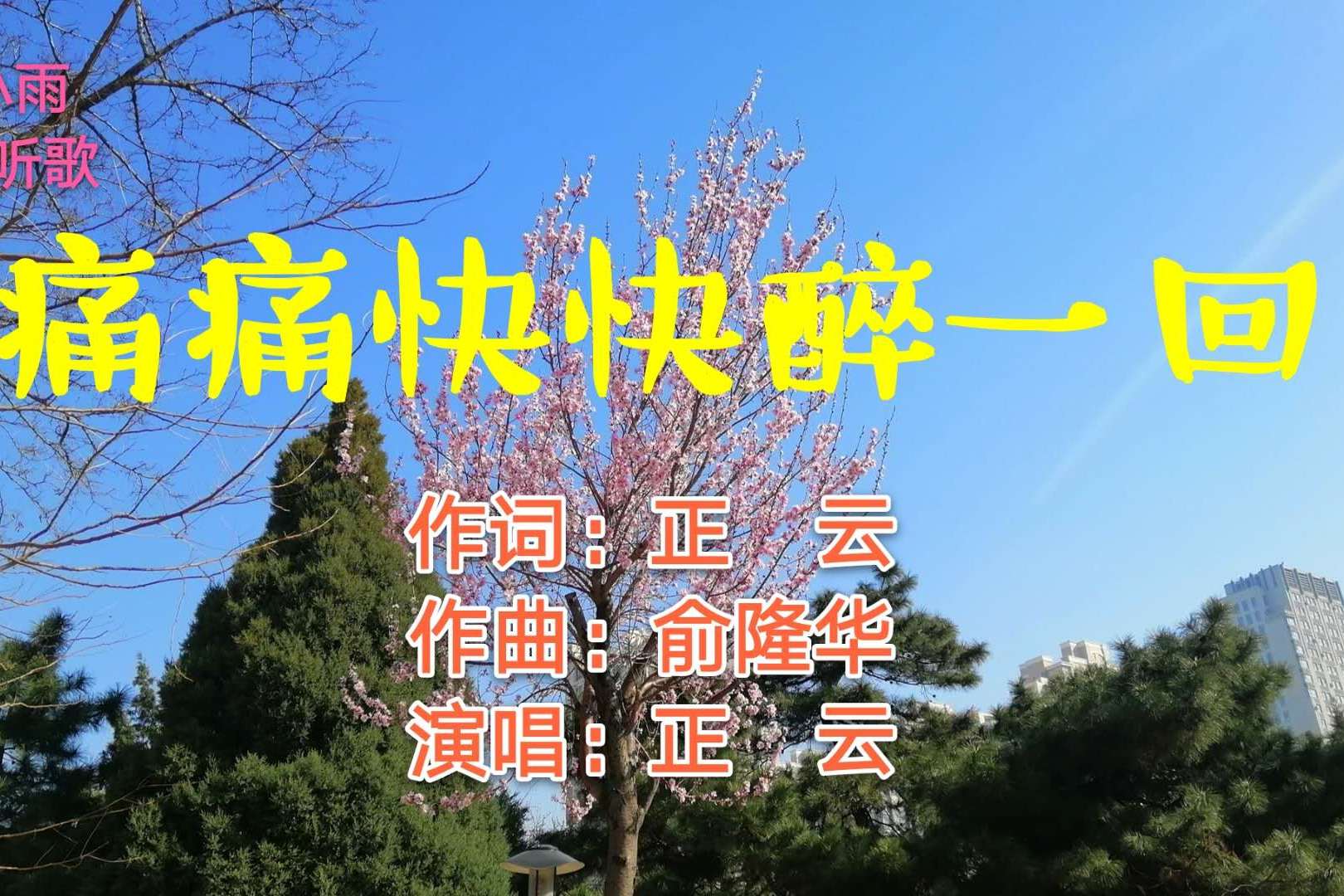 正云演唱的《痛痛快快醉一回》会让你随着旋律,动情地唱起来