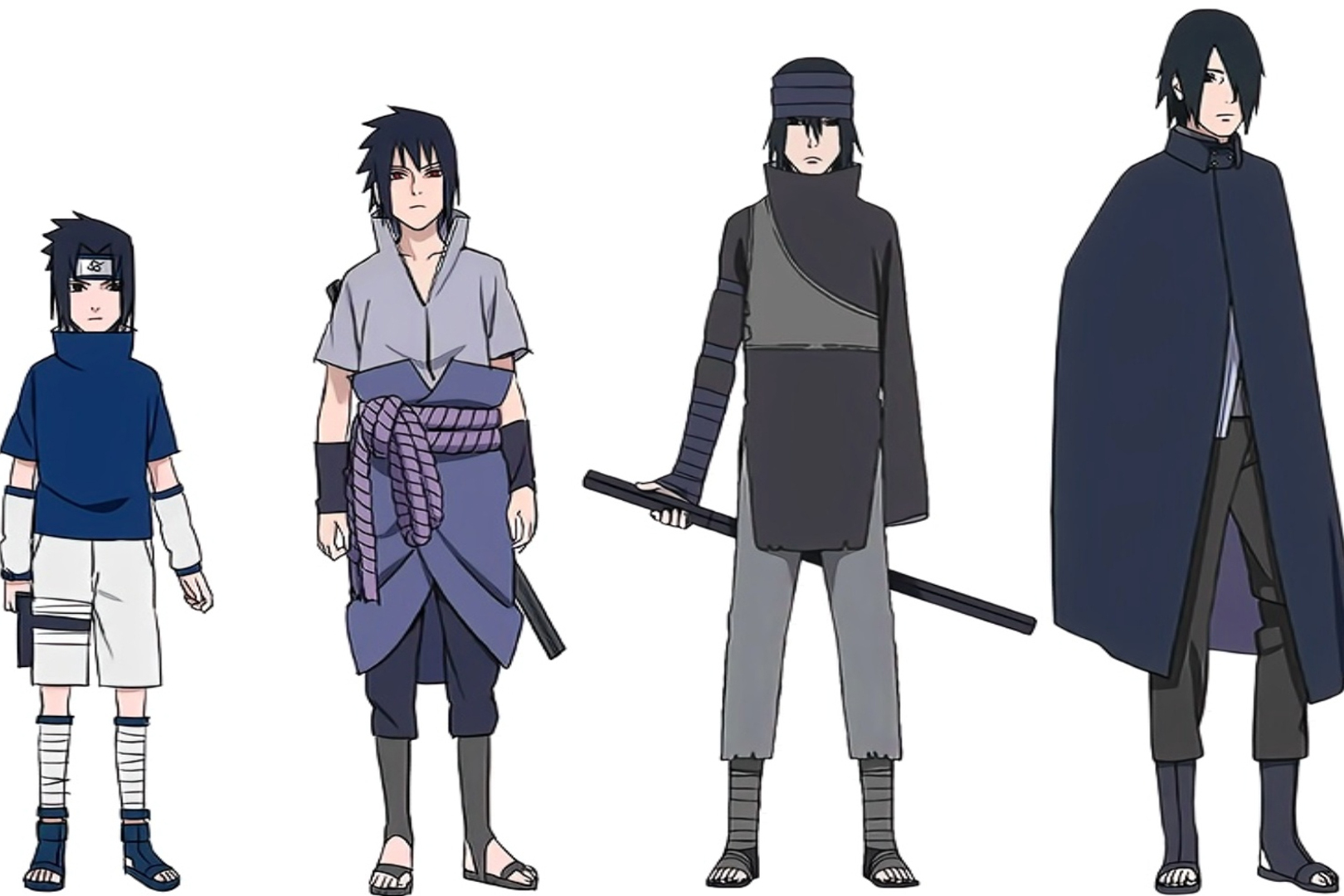 火影忍者佐助穿过的十套衣服一览你认为哪个时期的佐助最强