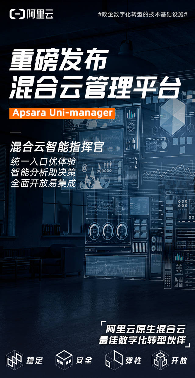 阿里云混合云管理平台发布 帮您管好云