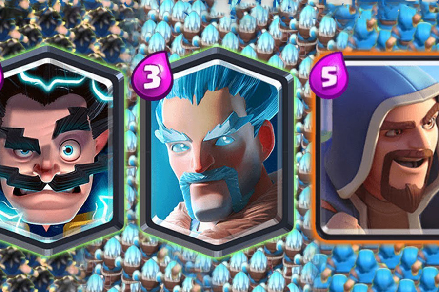 皇室战争3个法师的实力pk你们更喜欢哪一张法师卡牌