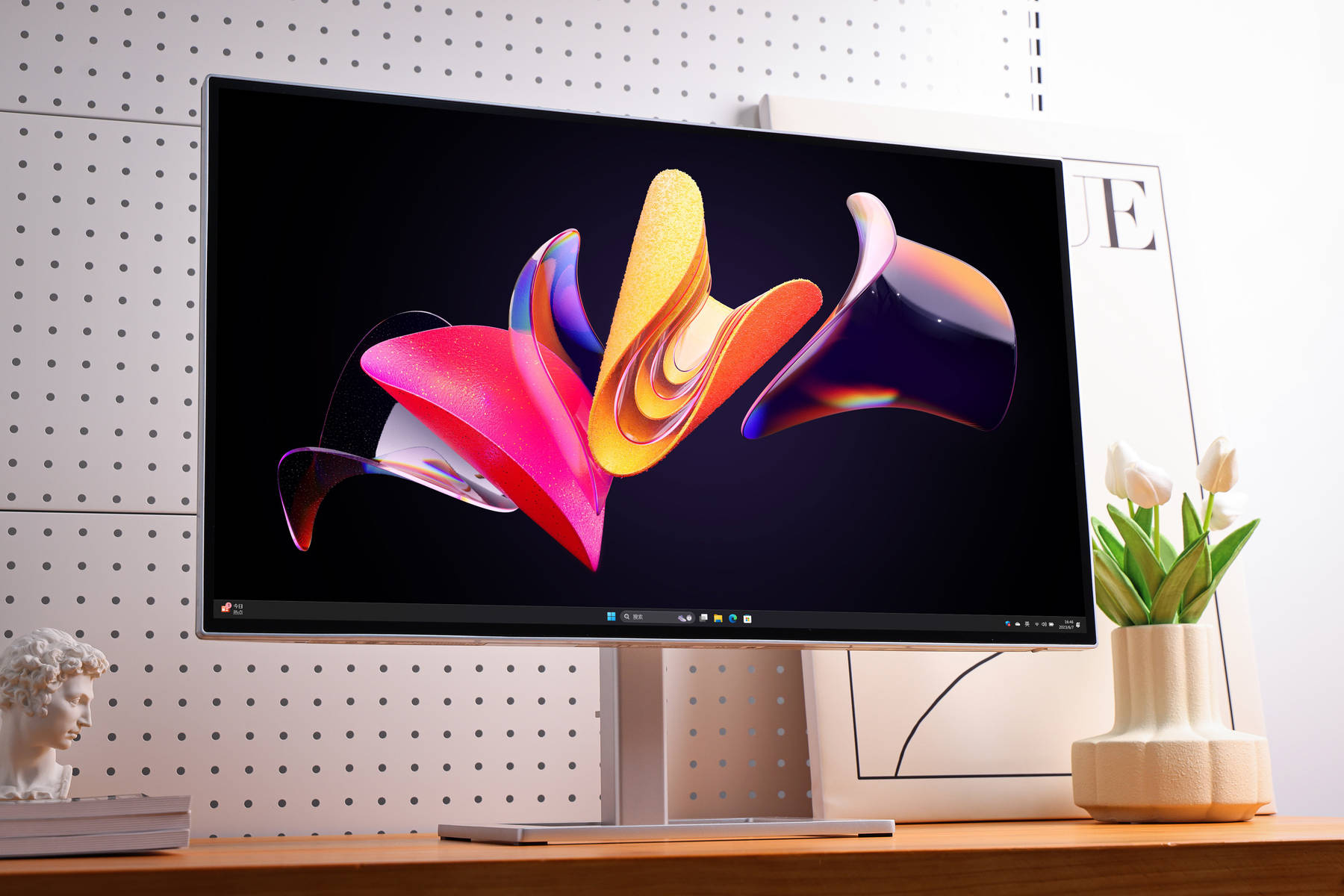 时尚外观兼具4k高画质飞利浦27e2f7901显示器图赏