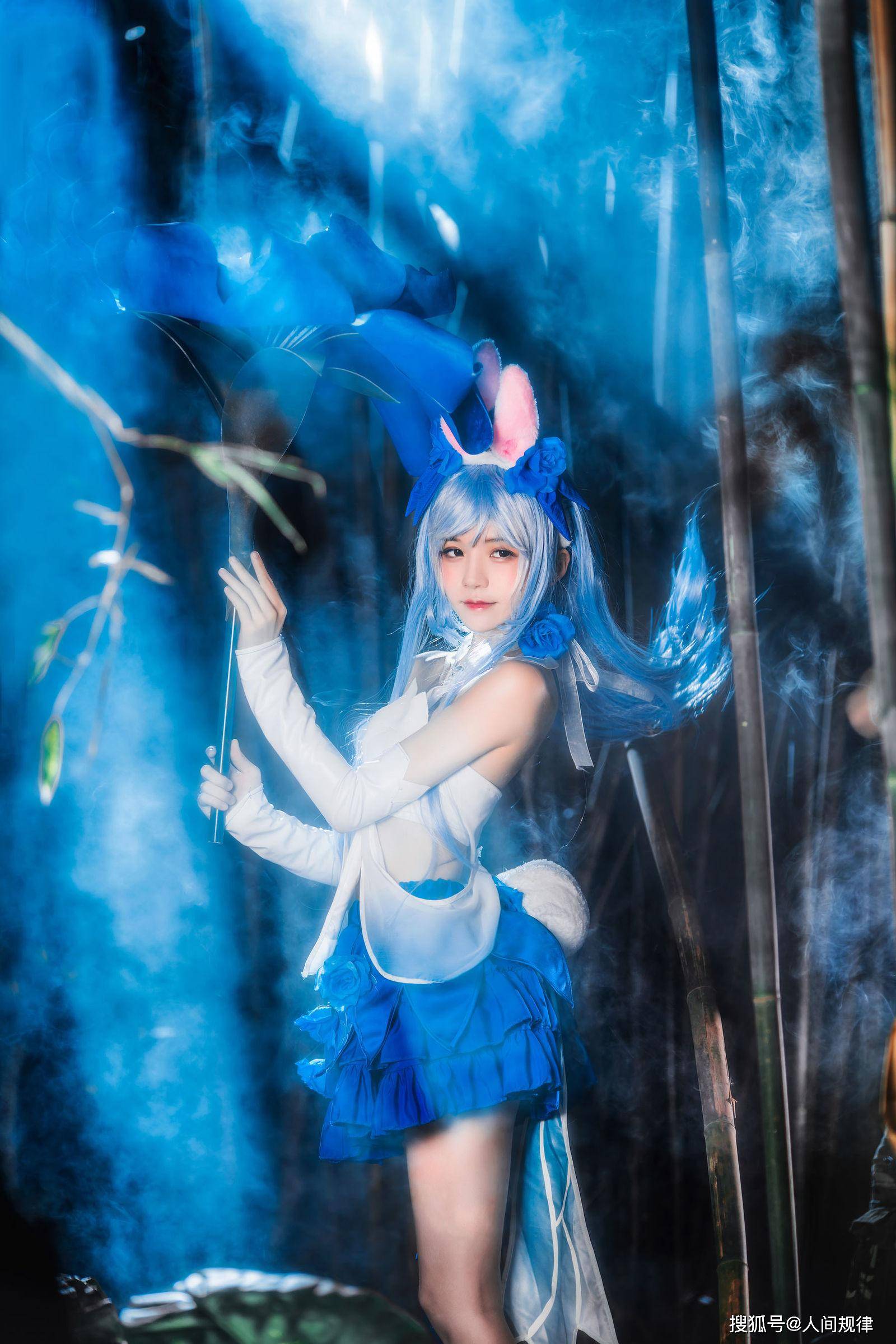 王者荣耀cosplay,公孙离花间舞皮肤唯美写真,桜桃喵冲冲冲
