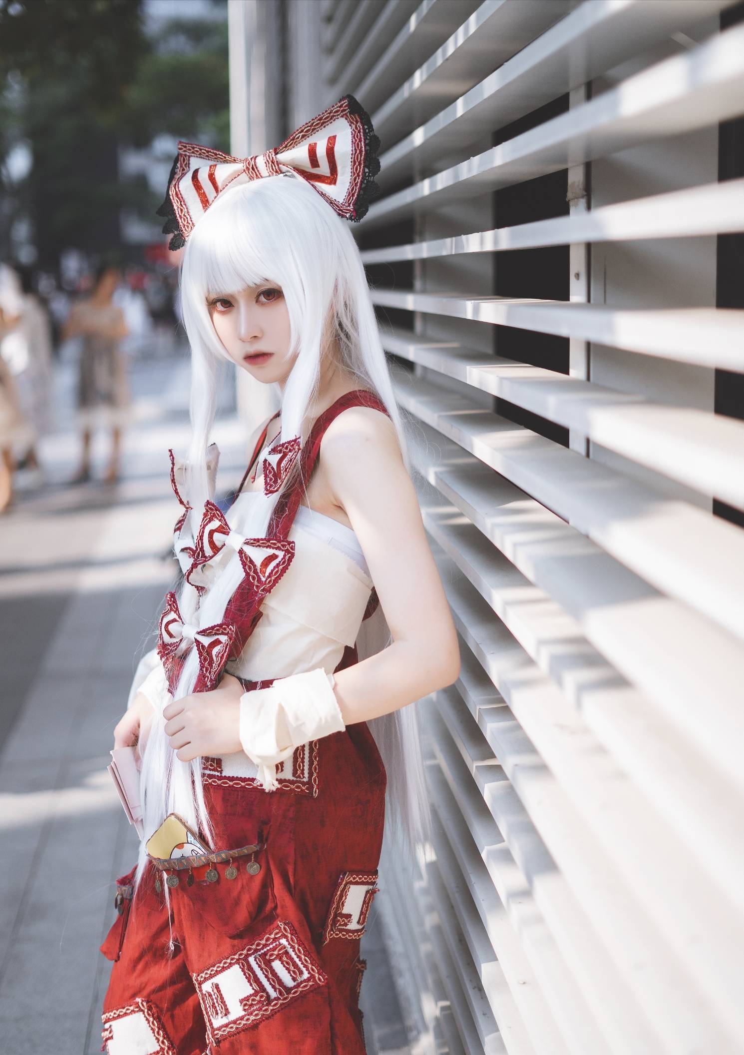 cosplay东方project藤原妹红毛纸纸纸毛