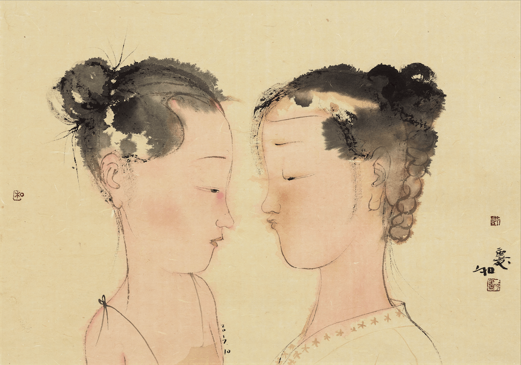 2017 纸本水墨刘小东 青春期之一 76x97cm 布面油画 2014邱世华 无题4