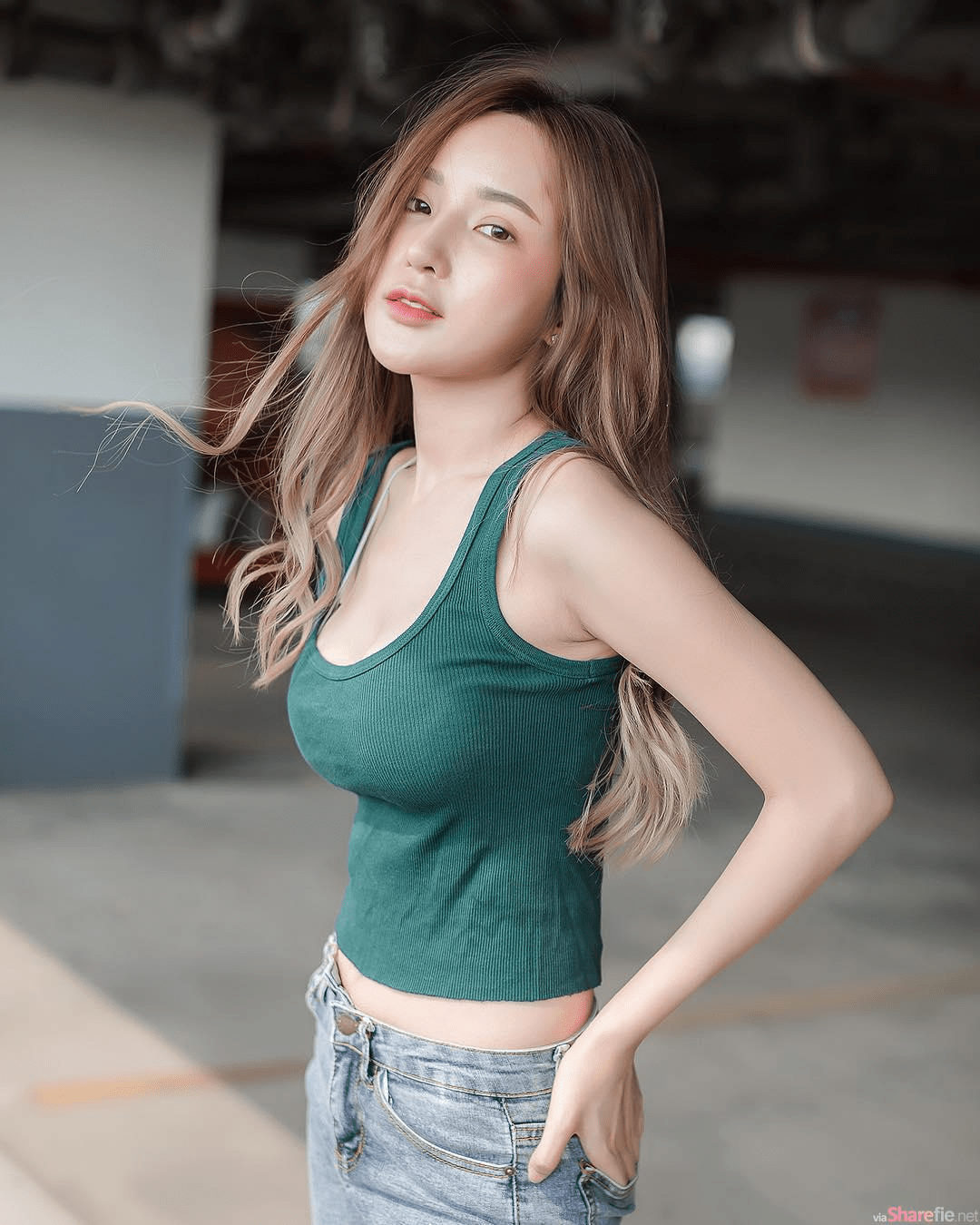 泰国混血女神feary,清新脸蛋诱人苗条曲线