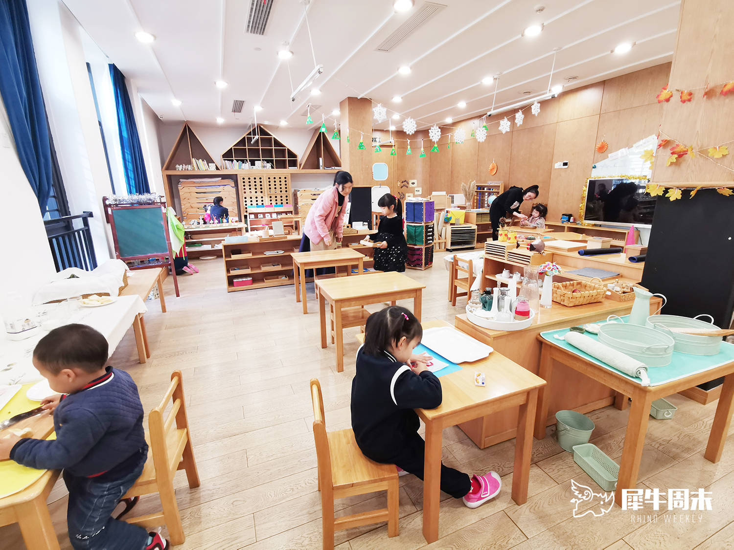 杭州初阳幼儿园,实探,一座蒙氏教育的博物馆,独有aim high教学课程