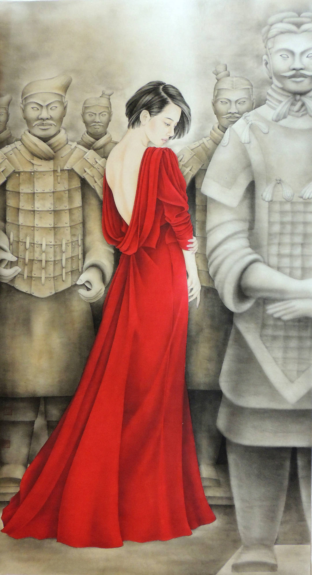 《忆秦》96cm×180cm