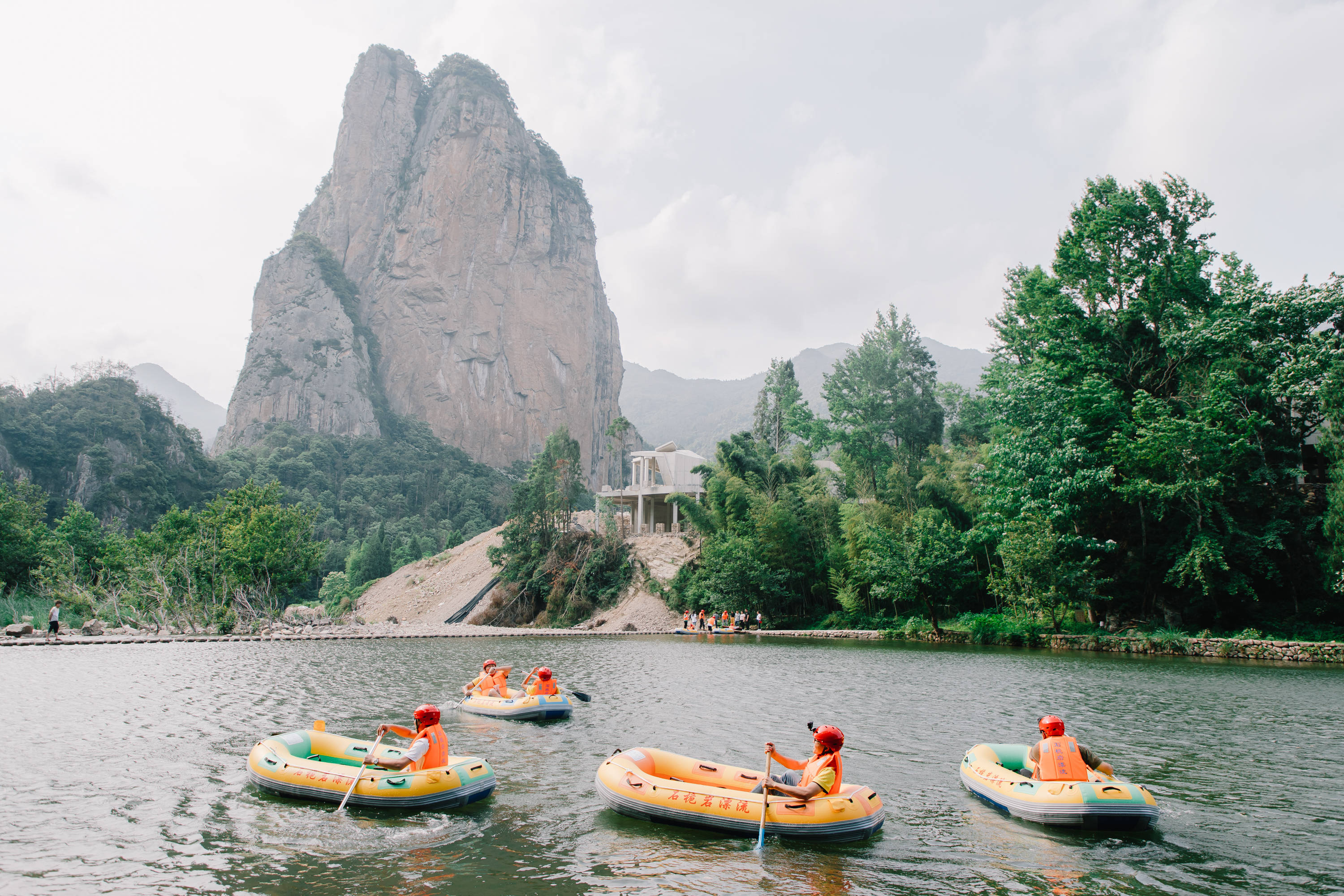 至野!温州石桅岩漂流顺利试漂