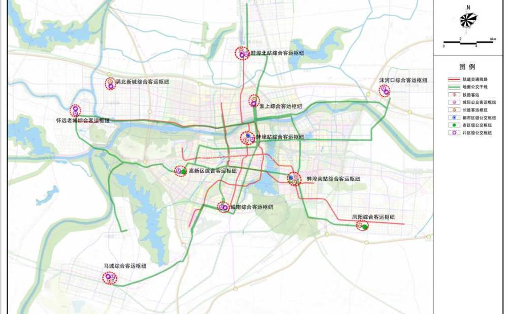 蚌埠规划4条城市轨道交通,114公里,走向已确定,今年能否开工