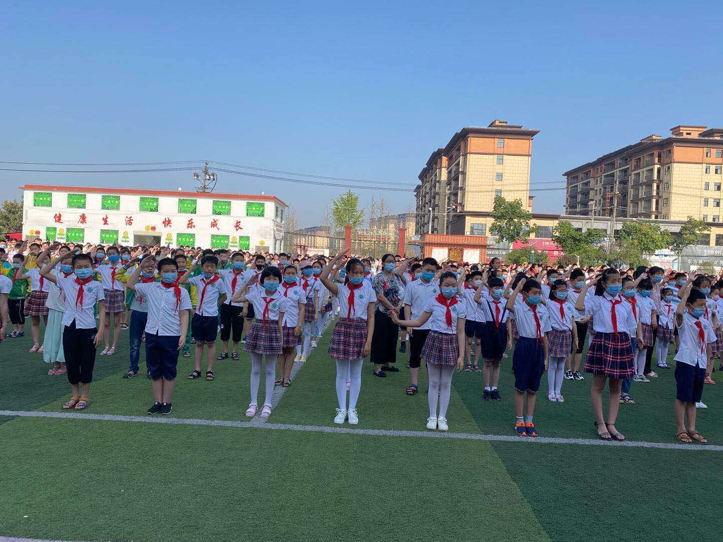 汝南县第六小学扬起风帆冲刺期中考试