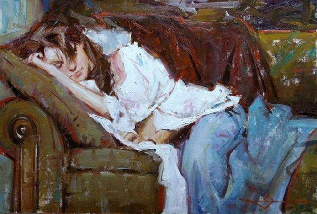 人体艺术美国当代顶级画家凯文人体油画作品欣赏