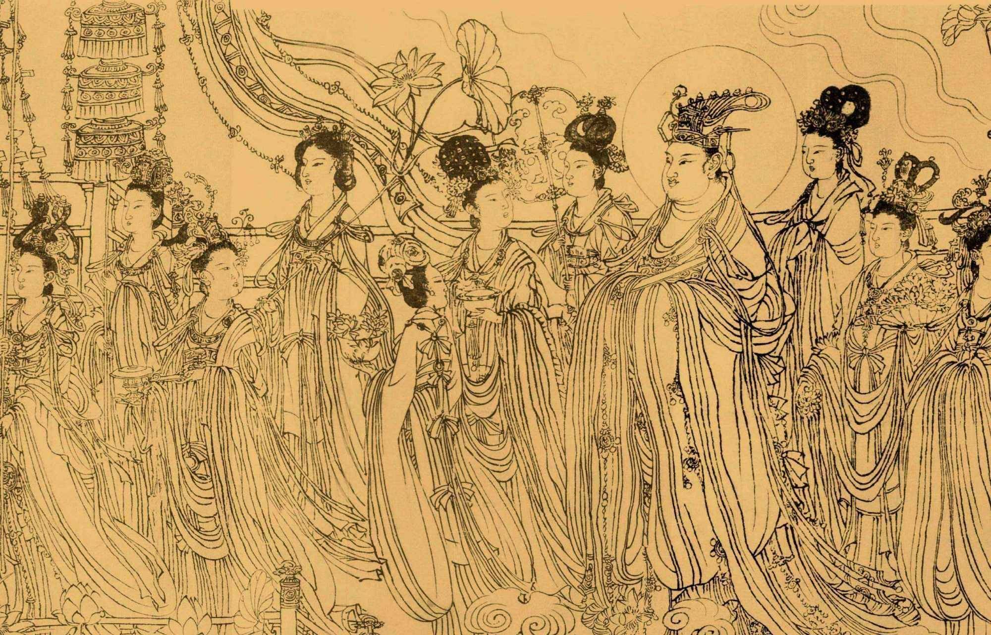 徐悲鸿发现这居然是画圣吴道子的真迹《八十七神仙卷》,或许徐悲鸿当