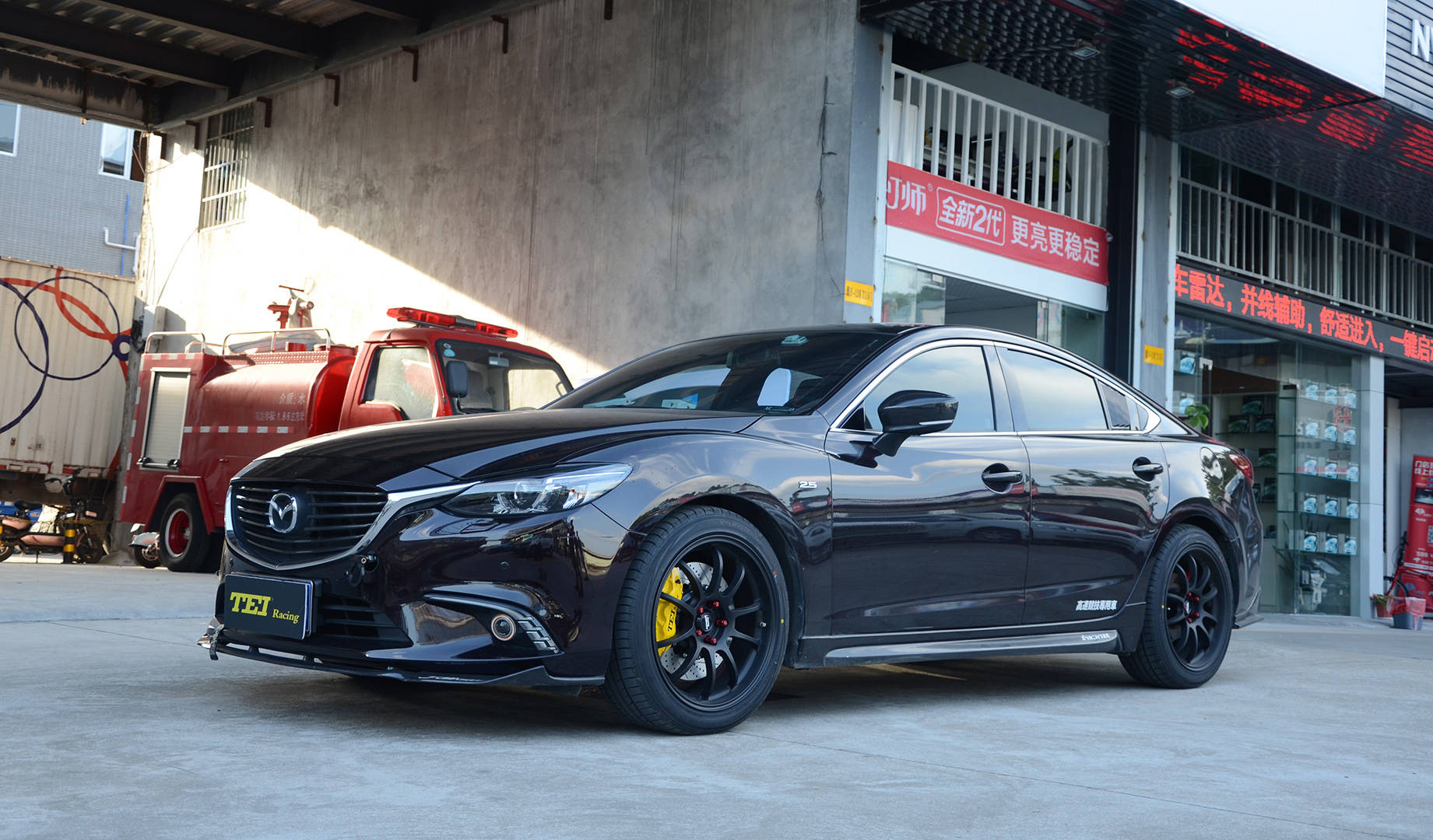 马自达阿特兹改装tei racing p60s刹车套件