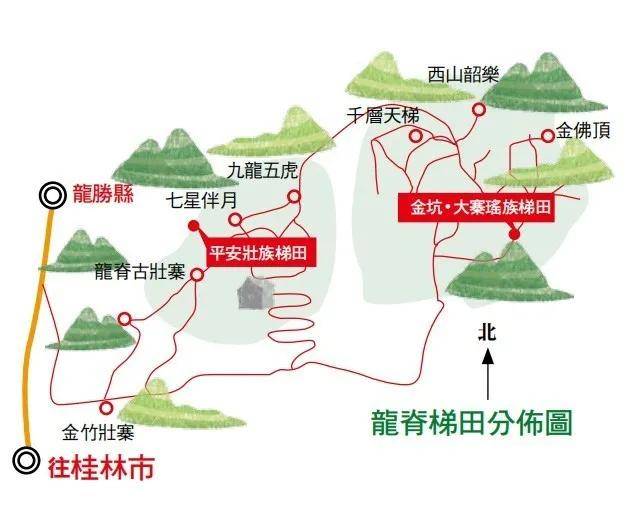元阳梯田景区地图图片