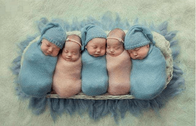 四胞胎照片高清图片