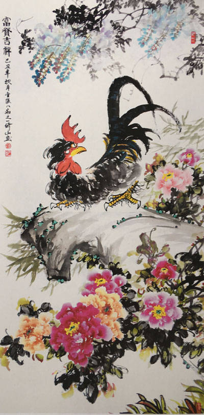 当代最具潜力国画名家戴倚山牡丹作品赏鉴