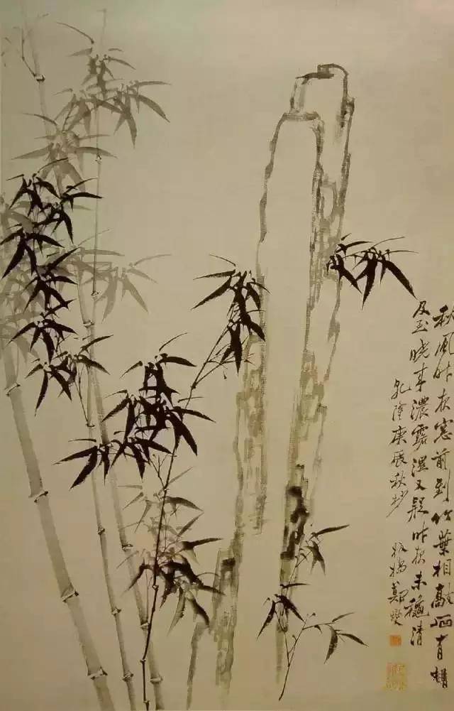 题画竹郑板桥图片