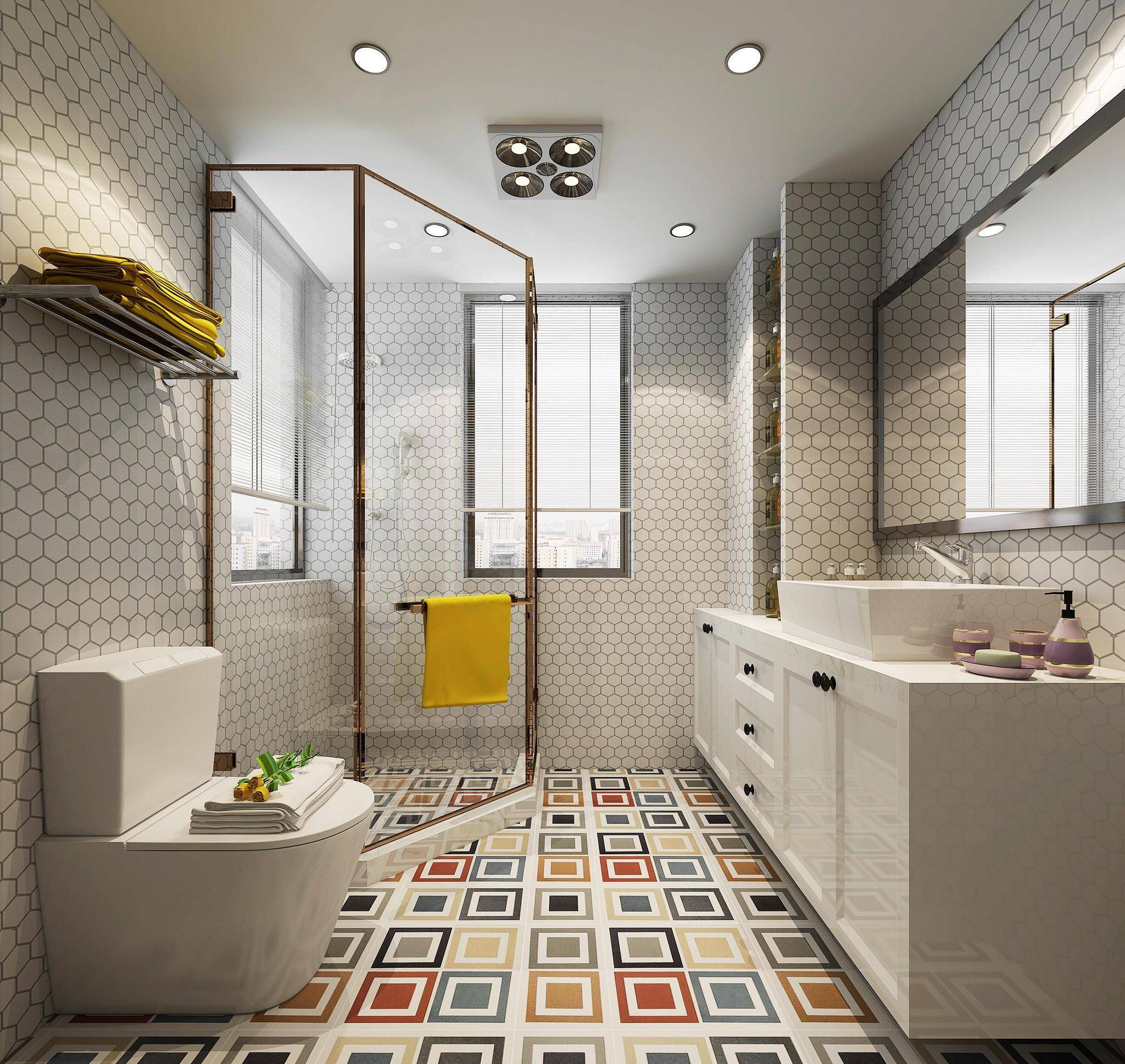 装修不要再将瓷砖铺满了,聪明人都用这4种贴砖方式,太可了吧!