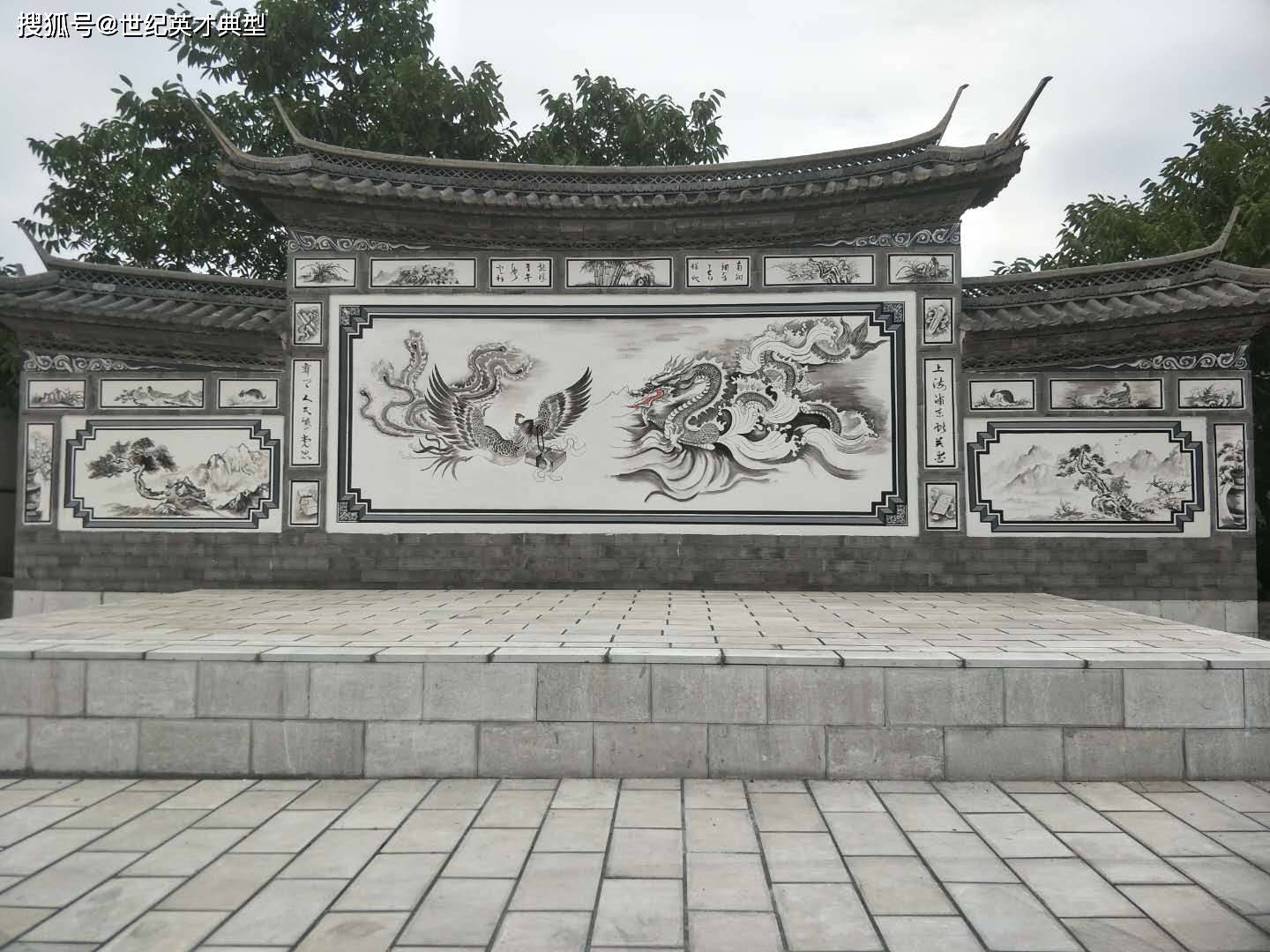 云南大理著名墙绘,泥塑艺术家——自正荣